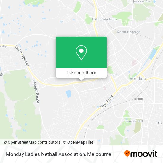 Monday Ladies Netball Association map