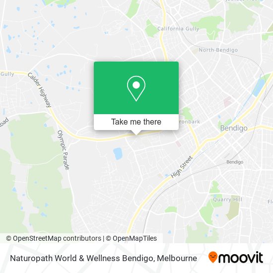 Naturopath World & Wellness Bendigo map