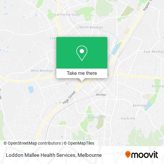 Loddon Mallee Health Services map