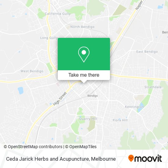 Ceda Jarick Herbs and Acupuncture map