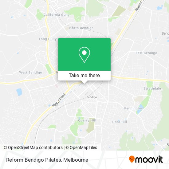 Mapa Reform Bendigo Pilates