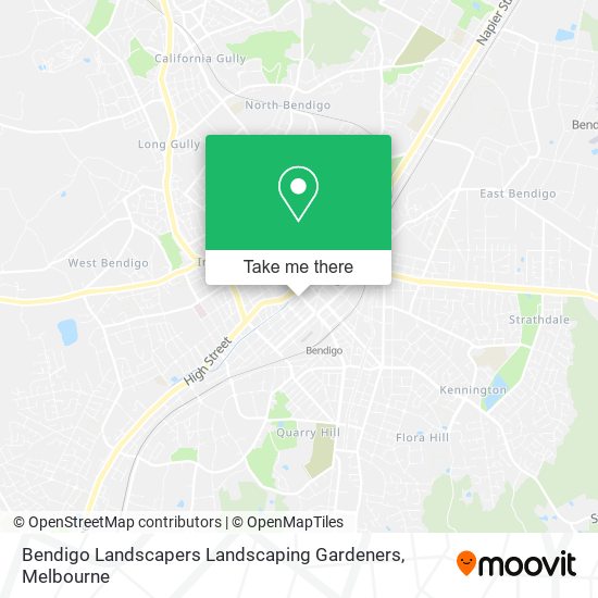 Bendigo Landscapers Landscaping Gardeners map