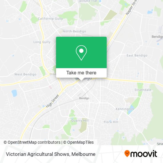 Victorian Agricultural Shows map