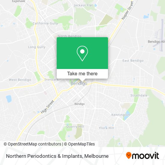 Northern Periodontics & Implants map