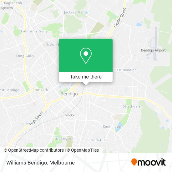 Williams Bendigo map