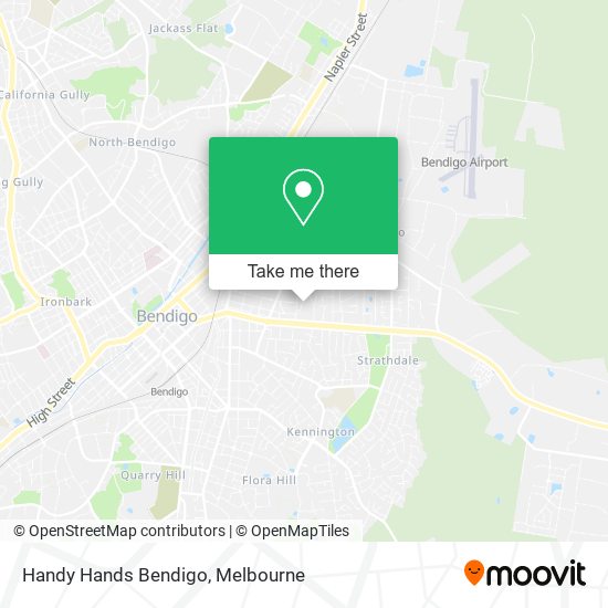 Handy Hands Bendigo map