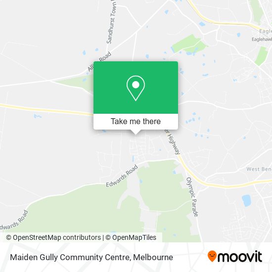 Maiden Gully Community Centre map