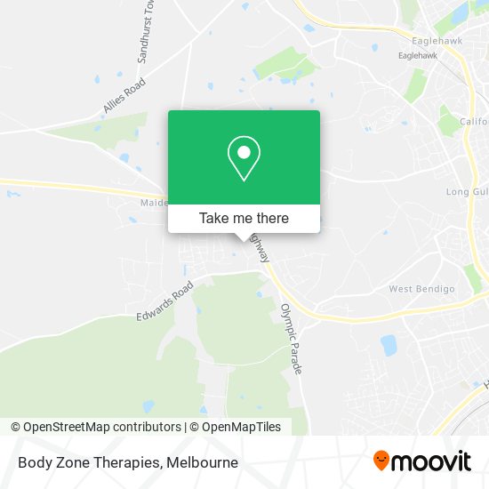 Body Zone Therapies map