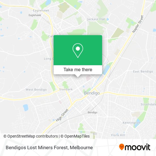 Bendigos Lost Miners Forest map