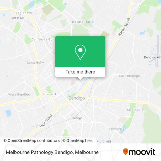 Mapa Melbourne Pathology Bendigo