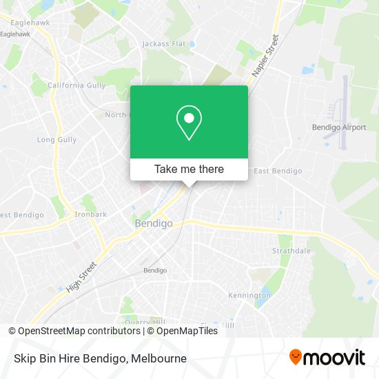 Skip Bin Hire Bendigo map