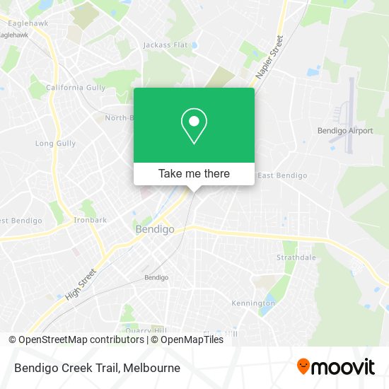 Bendigo Creek Trail map