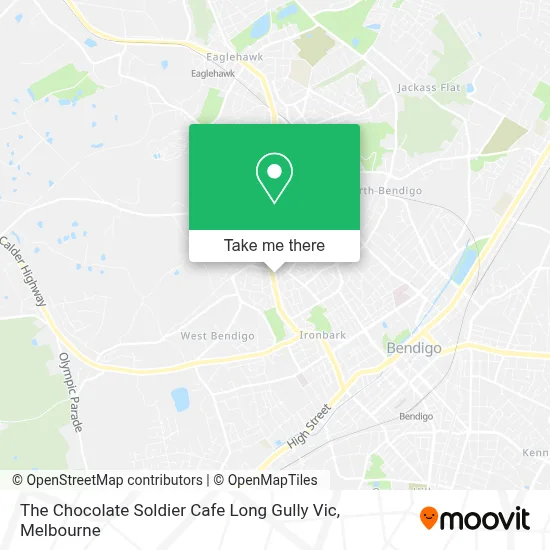 Mapa The Chocolate Soldier Cafe Long Gully Vic