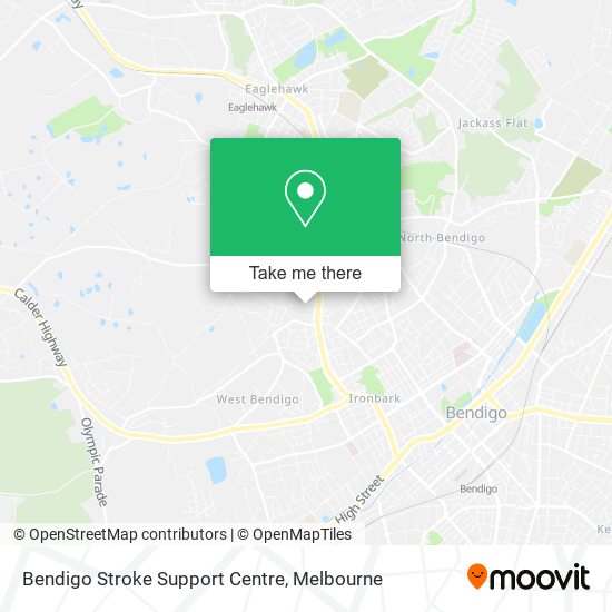 Bendigo Stroke Support Centre map