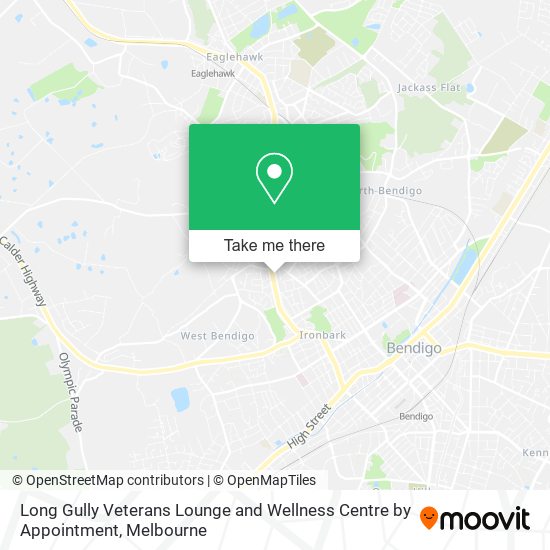 Long Gully Veterans Lounge and Wellness Centre by Appointment map