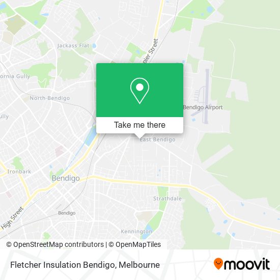 Fletcher Insulation Bendigo map