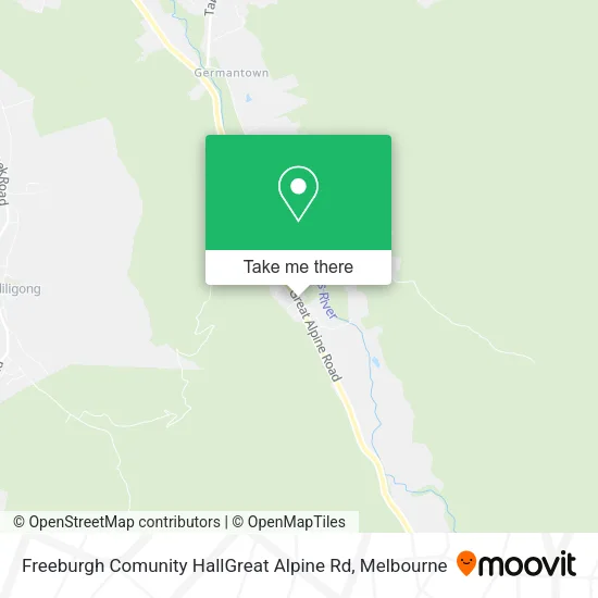 Freeburgh Comunity HallGreat Alpine Rd map