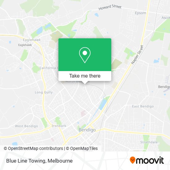 Blue Line Towing map
