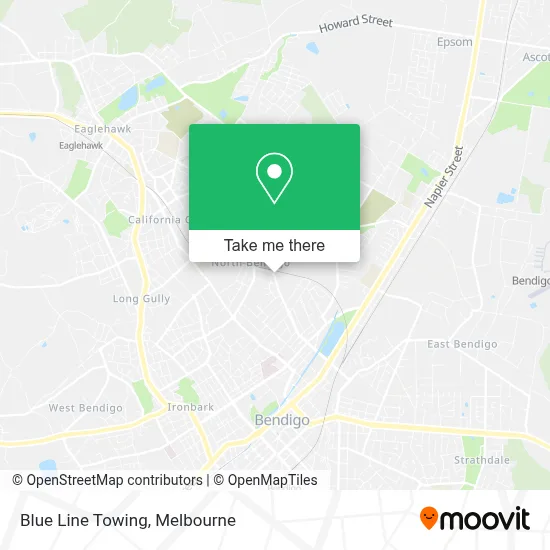 Mapa Blue Line Towing