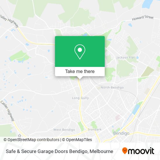 Safe & Secure Garage Doors Bendigo map