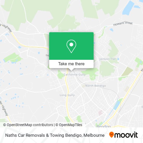 Naths Car Removals & Towing Bendigo map