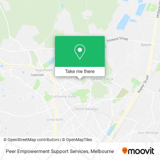Peer Empowerment Support Services map
