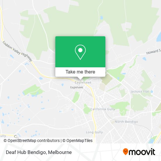 Deaf Hub Bendigo map
