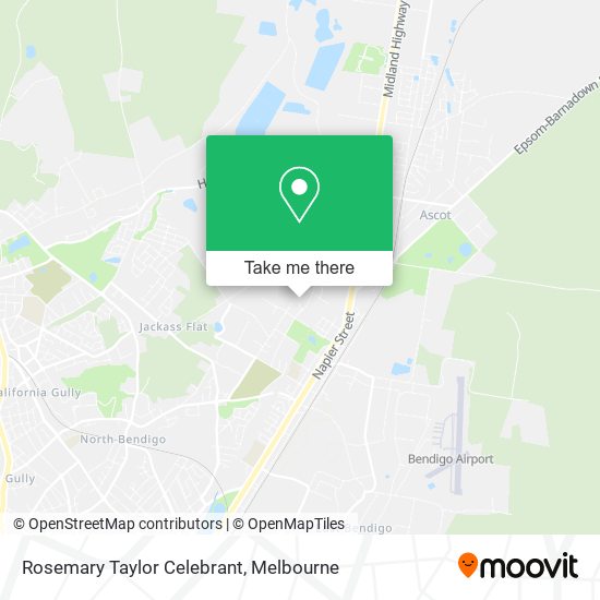 Rosemary Taylor Celebrant map