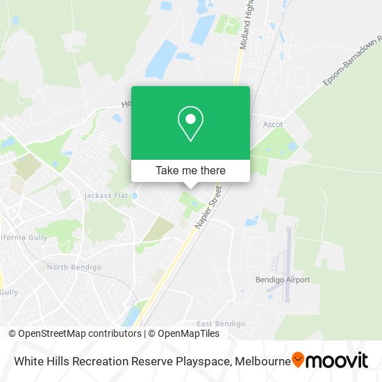 White Hills Recreation Reserve Playspace map