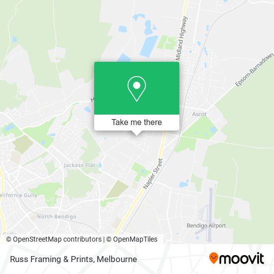Russ Framing & Prints map