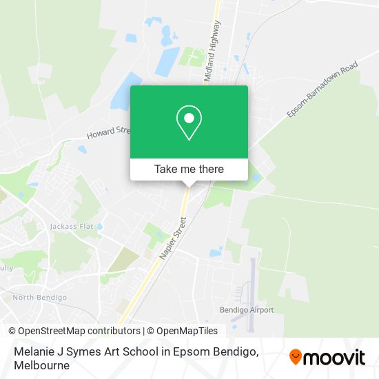 Melanie J Symes Art School in Epsom Bendigo map