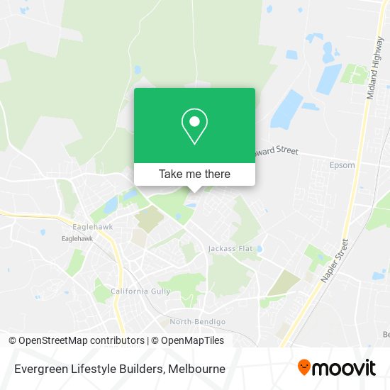 Evergreen Lifestyle Builders map