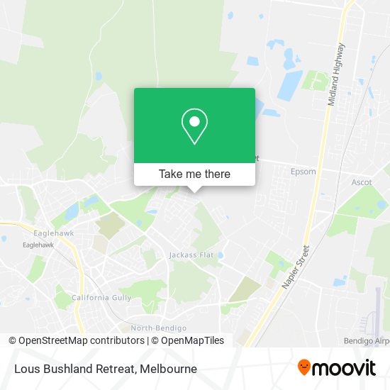 Lous Bushland Retreat map
