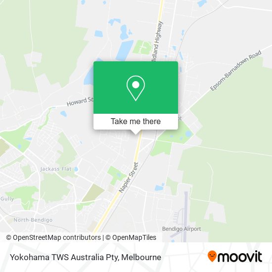 Yokohama TWS Australia Pty map