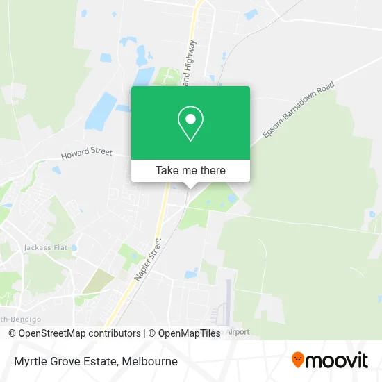 Mapa Myrtle Grove Estate