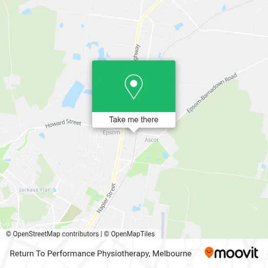 Mapa Return To Performance Physiotherapy