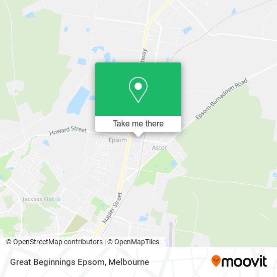 Great Beginnings Epsom map