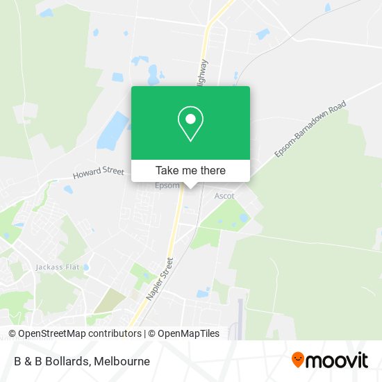 B & B Bollards map