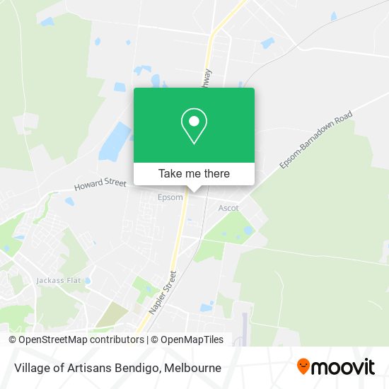 Village of Artisans Bendigo map