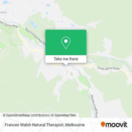 Frances Walsh Natural Therapist map