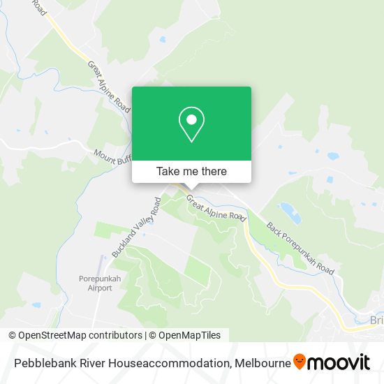 Pebblebank River Houseaccommodation map