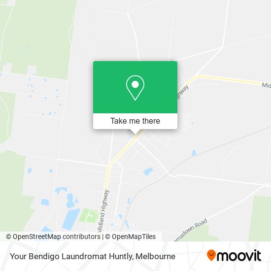 Your Bendigo Laundromat Huntly map