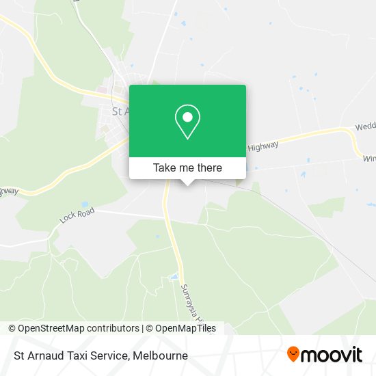 St Arnaud Taxi Service map