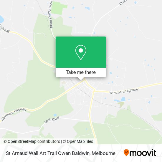 St Arnaud Wall Art Trail Owen Baldwin map
