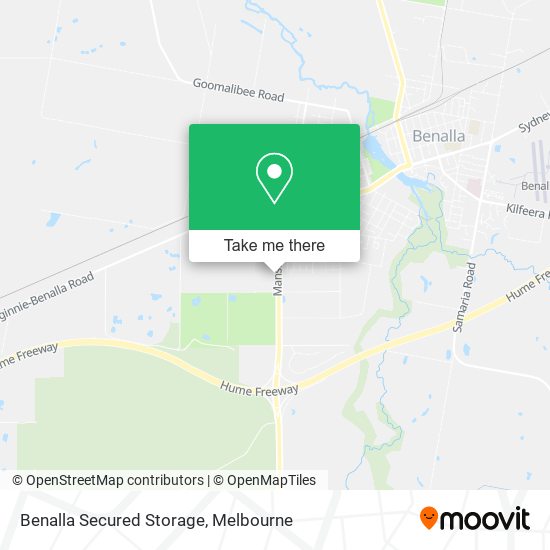 Benalla Secured Storage map