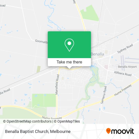 Benalla Baptist Church map