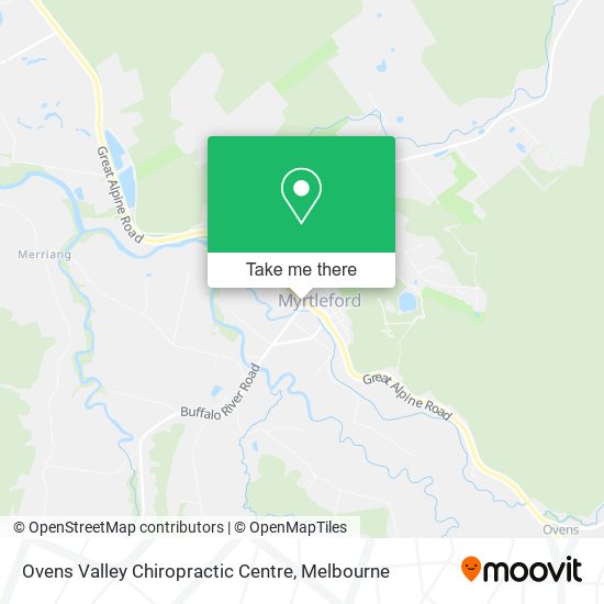 Ovens Valley Chiropractic Centre map