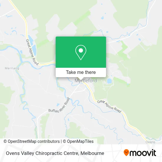 Mapa Ovens Valley Chiropractic Centre