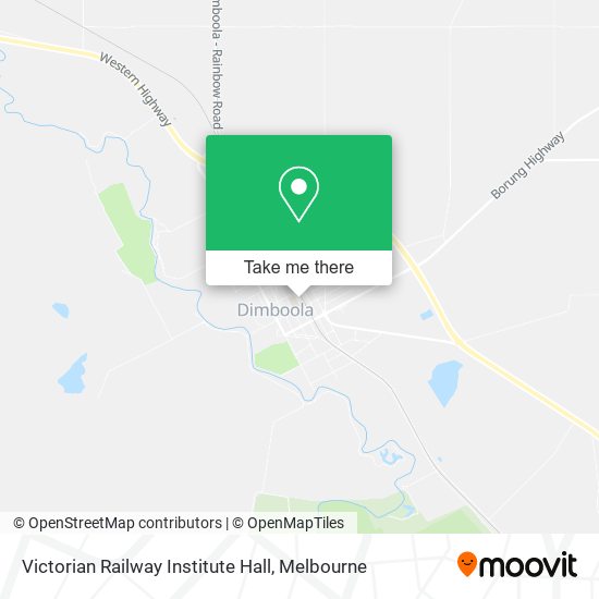 Victorian Railway Institute Hall map