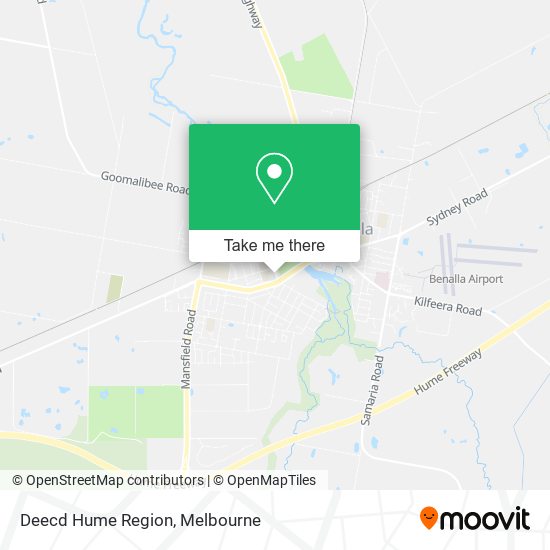 Deecd Hume Region map